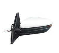 Side Mirror Assembly Compatible With Honda Civic 2016-2021 US Version Pearl White Manual Folding Turn Signal Light Door Mirror Accessories(Left)