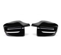 Side Mirror Caps For BMW 2 3 4 5 7 Series G20 G21 G28 G22 G11 G12 G42 For M4 Style LHD RHD Side Wing Rearview Mirror Cover Caps(RHD-Bright black)