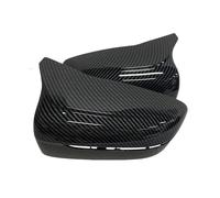 Side Mirror Caps For BMW 3 4 5 7 Series G20 G21 G28 G22 G11 G12 For M4 G30 G38 Bright Black Side Wing Rearview Mirror Cover Caps Door Mirror Covers Caps(Carbon fiber pattern)