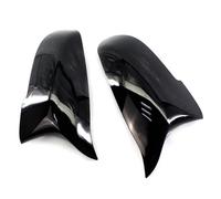 Side Mirror Caps For BMW 5 6 7 Series F10 F11 F18 F07 F12 F13 F06 F01 F02 Carbon Fiber Look Black Car Rearview Side Mirror Cover Caps Door Mirror Covers Caps(Glossy Black)