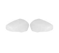 Side Mirror Caps For Clio For MK4 2012-2019 2x Car Rearview Side Mirror Cover Wing Cap Exterior Case Trim Decoration(White)