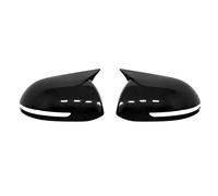 Side Mirror Caps For Kia For K2 2011 12 13 14 15 2016 Car Rearview Side Mirror Cover Sticker Wing Cap Exterior Door Case Trim Look(With lamp Black)
