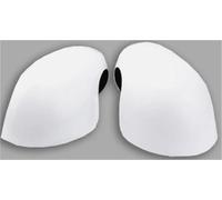 Side Mirror Caps For Mini F54 F55 F56 F57 F60 Auto Replacement Left Right Rear Mirror Cover Shell Cap Housing 51167401231 51167401232 Wing Mirror Cover(White a pair)