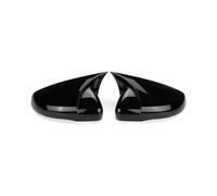 Side Mirror Caps For VW For Golf 6 MK6 For GTI For GTD 2009 2010-2013 Car Rearview Side Mirror Cover Wing Cap Exterior Door Case Trim Carbon Fiber Look(Gloss Black)