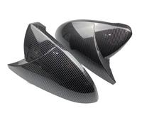 Side Mirror Caps For VW For Golf 7 For MK7 For 7.5 For GTI For 2013-2020 Side Rear View Mirror Cover Caps Signals Mirror Case(Carbon Look Black)