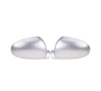 Side Mirror Caps For VW For GTI For Passat For EOS Sharan B6 B5.5 Side Wing Rearview Mirror Cover Cap Protector Trim Car Refit Part Door Mirror Covers Caps(Silver)