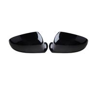 Side Mirror Caps For VW For GTI For Passat For EOS Sharan B6 B5.5 Side Wing Rearview Mirror Cover Cap Protector Trim Car Refit Part Door Mirror Covers Caps(Glossy Black)