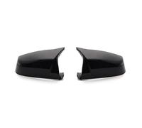 Side Mirror Caps Replacement For BMW 5 6 7 Series E60 E61 E63 E64 F06 F07 F10 F11 F13 F01-F04 Carbon Fiber pattern Black Side Wing Rearview Mirror Cover Cap Side Mirror Caps(Bright Black)