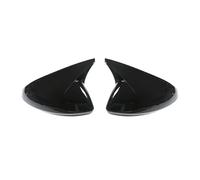 Side Mirror Caps Replacement for Buick For Regal 2017 2018 2019 2020 2021 Car Rearview Side Mirror Cover Wing Cap Exterior Door Housing Shell Trim Door Mirror Covers Caps(Carbon Look)(Gloss Black