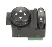Side Mirror Control Switch for Doblo 119 2001-2020 | For Siena For Palio Weekend OEM 735298499 8-Pin Plastic Metal Replacement Button for Interior Door Panel Direct Fit