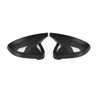 Side Mirror Cover Cap For A4 A5 S4 S5 B9 RS5 W/O For Lane For Assist 2017-2023 Mirror Cap ABT Style Add-on Rear View Mirror Cover Door Wing Mirror Cover(Carbon Fiber Look)