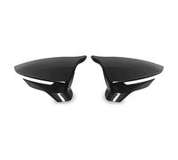 Side Mirror Cover Caps 2 Pieces ABS Plastic Bat Wing Mirror Covers Caps Rearview Mirror Case Cover For Seat For Leon MK3 MK3.5 2013-2019 Outside Rearview Mirror Cover