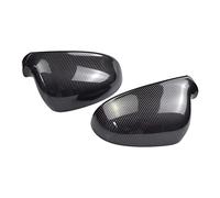 Side Mirror Cover Caps For VW For Passat B6 R36 For Jetta MK5 ABS Carbon Black Mirror Cover Rearview Side Mirror Cap Outside Rearview Mirror Cover (Color : Carbon fiber pattern)