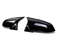 Side Mirror Cover For BMW 1 For Series For F20 F21 For 116i 118i 120i 125i 130i For Hatchback 2012-2016 Rear View Side Mirror Cover Carbon Fiber Pattern Accessories(Bright black)