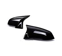 Side Mirror Cover For BMW I3 I3S Series 2014-2018 Rearview Mirror Cover Cap Carbon Black 2 Pieces door wing mirror cover (Color : Bright black)