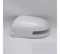 Side Mirror Cover For Mitsubishi For Outlander 2013 2014 2015 2016 2017 2018 Outside Rearview Mirror Cover Wing Door Side Mirror Shell Wing Mirror Cap (Color : White left side)