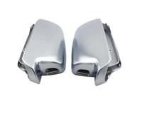 Side Mirror Cover Housing Car Mirror Cover For A4 For B8.5 For A3 A5 For S5 For RS5 Matte Chrome Silver Rearview Mirror Cover Protection Cap Car Styling(With Side Assist)