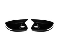 Side Mirror Cover Mirror Cover Rearview Side Mirror Cover Wing Cap Exterior Rear View Trim For Sentra For Sylphy 2016 2017 2018 2019 Mirror Cap Replacement(Bright black)