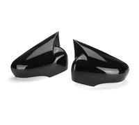 Side Mirror Covers Compatible With Clio 4 MK4 2012 2013 2014 2015 2016 2017 2018 2019 Car Rearview Side Mirror Cover Sticker Cap(Black)