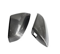 Side Mirror Covers, Real Carbon Fiber Rearview Wing Mirror Caps for Audi SQ5 Q5 (2018-2022) Q7 (2016-2022) (With Lane Change Assist)