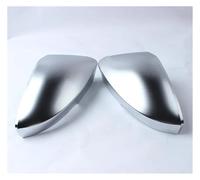 Side Mirror Covers Silver Chrome Side Mirror Caps For Skoda For Octavia For Mk3 A7 5E For VW For T-ROC 2014 2019 Cover Satin Wing Outside Wing Mirror Cap