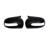 Side Mirror Covers Sturdy Carbon Fiber Glossy Black Door Mirror Cover For Benz For EC Class W211 W203 2001 2007 Car Rearview Accessories Car Wing Mirror Covers Caps(Carbon Fiber)