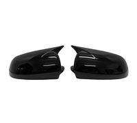 Side mirror decorative cap For Audi A3 S3 8P 05-08 A4 S4 B6 Car Rearview Side Mirror Cover Wing Cap Exterior Door Rear View mirror cover repair(Glossy Black)