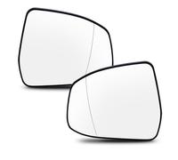 side mirror glass Compatible with Focus 2008-2018 Right Left Side Wing Mirror Glass Convex Heated Base Rearview Wide Angle(Pair)