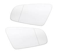 Side Mirror Glass Compatible With For A3 S3 2004-2008 Automotive Exterior Accessories Automotive Rearview Mirror Lenses OEM:8E0857535E 8E0857536E(White,Left and Right)