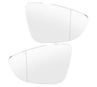 Side Mirror Glass Compatible With VW For Scirocco For Third For Generation 2008-2018 Side Mirror Glass Convex Heated Door For Wing Rear View Rearview Wide Angle