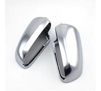Side Mirror Housing For A4 For B6 For B7 For A6 For C6 Car Rearview Mirror Cover Side Wing Mirror Protect Frame Covers Trim Silver(Bright Carbon Look)