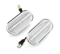 Side Mirror Light 2PCS For Skoda For Octavia 1U Led Dynamic Side Marker Turn Signal Light Sequential Blinker Light(Crystal white)