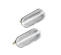 Side Mirror Light 2PCS For Skoda For Octavia 1U Led Dynamic Side Marker Turn Signal Light Sequential Blinker Light(Crystal white)