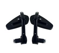 Side Mirror Motorcycle Handle Bar End Mirror 7/8" 22 Mm Side Rearview Mirrors Custom Smoke Blue Lens For