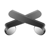 Side Mirror Rain Cover - Universal Protective Shield - 2-Piece Rainproof Adjustable Wide Angle Blind Spot Mirror with Rain Cover for Trucks and SUV Vehicles