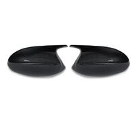 Side Mirror Shell Compatible With For E90 E91 2008 2009 2010 2011 Carbon Fiber Pattern Look Rear Mirror Cap Car Accessories Exterior Rear View Mirror Housing(Black Carbon,A)