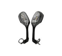 Side Mirror Smoke Rear View Side Mirrors Turn Signal Light For K6 K8 GSXR600 GSXR 600 750 2006-2010 /K5 K7 GSXR1000 2005-2008