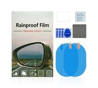 Side Mirror Tint Film - Rainproof Anti Fog Protective Layer, 2 Piece Rearview Visibility Enhancement Kit | Night Driving Glare Reduction Shield, Car Truck RV SUV Highway Winter Rain Safety Viewing