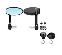 Side mirror Universal Motorcycle 360 Degrees Rotated Side Mirrors 7/8 22mm For TIGER 800xc For BONNEVILLE T100 Handlebar End Mirror(2x 10mm clockwise A)