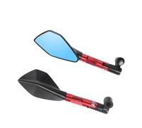 Side Mirror Universal Motorcycle Rearview Mirrors CNC Aluminum Blue Lens Anti-glare Side Handlebar End Mirror Rear View Accessories