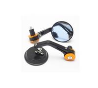 Side Mirrors 22mm Handlebar End Mirror Motorcycle Aluminum Rearview Mirror Motorcycle Rearview Mirrors(Gold)