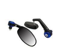Side Mirrors 22mm Universal Motorcycle Rear View Mirrors For H-ONDA CB919 CB190R CB650R CB125R CB400SF Handle Bar End Side Rearview(Blue)