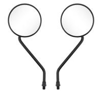Side Mirrors 2pcs 8/10mm Universal Modified Motorcycle Rearview Mirror Round Mirror Motorcycle Rearview Mirrors Handlebar Rearview Bar End Mirrors