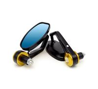 Side Mirrors 7/8'' 22mm Motorcycle Handlebar End Mirror Scooter Aluminum Alloy Rearview Mirror Motorcycle Rearview Mirrors(Gold)