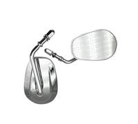 Side Mirrors Accessories Motorcycle Mirrors Parts For Harley For Electra Glide Ultra Classic Low FLHTCUL 2015-2016 Rearview Modification(Silver)