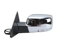 Side Mirrors Car Rearview Mirror Assembly For RAM 1500 2500 3500 2013-2018 Dual Plug Door Side Wing Mirrors Power Folding Turn Signal(Left)