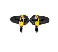 Side Mirrors For Ya&maha FZ6S For FZ6N FZ6R For YBR 125 For MT-03 For MT-25 FAZER600 Motorcycle Handle Bar End Motorcycle Rearview Mirrors(Gold)