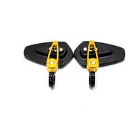 Side Mirrors For Ya&maha FZ6S FZ6N For FZ6R For YBR 125 For MT-03 For MT-25 FAZER600 Motorcycle Aluminum Handle Bar End Motorcycle Rearview Mirrors(Gold)