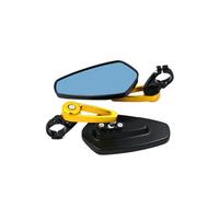 Side Mirrors For Z650 Z800 Z750 Z900 For ER6N Z900RS Z1000SX ZX12R 7/8'' Motorcycle Handle Bar End Rearview Motorcycle Rearview Mirrors(Gold)