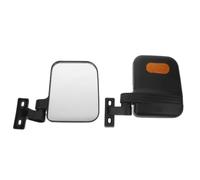 Side Mirrors, Metal Brackets Flat Rearview Pair Electric Tricycle | Tpe and Glass Construction, Anti-slip Rubber Pads, Secure Attachment, Wide Fit for Cargo Tricycles in City Alleys